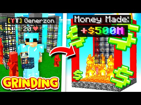 INSANE GRINDING SETUP to make MILLIONS in Minecraft SKYBLOCK | Minecraft SKYBLOCK SERVER #3