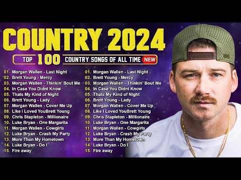 Country Music 2024 - Morgan Wallen, Luke Combs, Jason Aldean, Luke Bryan, Kane Brown, Brett Young