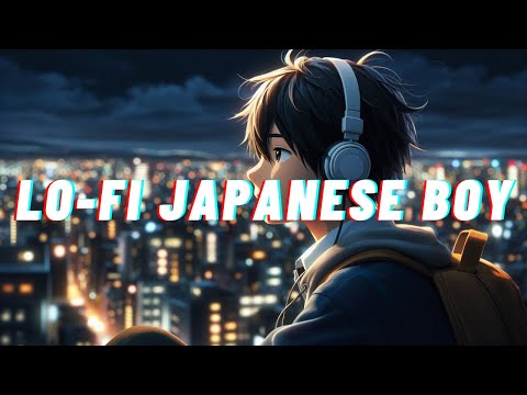 Lo-fi night city thinking session 📚 lofi japanese boy