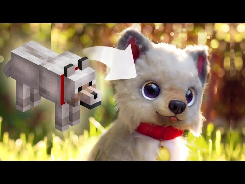 I Made A "Realistic" Minecraft Dog l DIY Art Doll