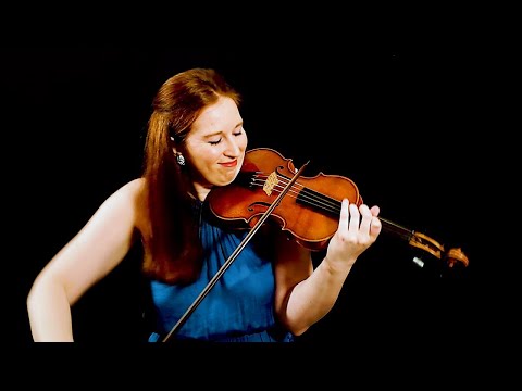 Bach Chaconne, Telemann, Paganini & Fiddle tunes, Augusta McKay Lodge, baroque violin 4K UHD video.