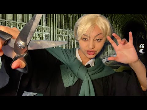 1 Minute ASMR~ Draco Malfoy plucks your negative energy 🐍 (UNPREDICTABLE TRIGGERS)