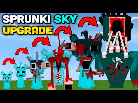 Minecraft But I Evolve SPRUNKI SKY PHASE 1-9