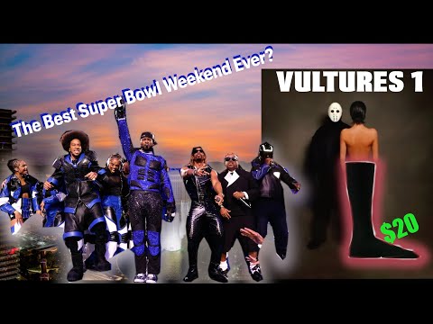 Kanye Took Over Super Bowl Weekend With $20 Yeezy Pods, Vultures 1/ Usher's Halftime Show Review