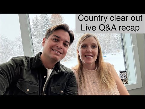 Country estate clear out, recap live chat and Q&A