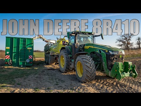 John Deere 8R410 & Pichon 23 000 l Application of pig slurry On the Jelínek family farm