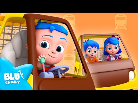 Mom, Let's Take a Taxi 🚕 Go Shopping | Fun and Play Blu Family 🍼 For Kids 🌈 The Children´s Kingdom