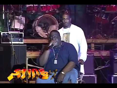 When Biggie performed at his last concert in a wheelchair in Jamaica (1996)