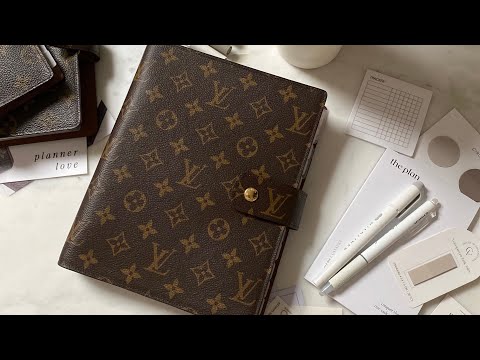 Louis Vuitton Large Ring or GM agenda in Monogram Print, A5 LV planner flip through