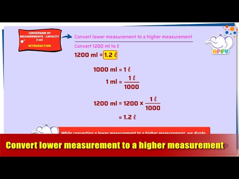 G5 - Module 14- Intro 2- Convert lower to a higher measurement | Appu Series | Grade 5 Math Learning