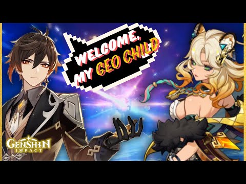 Zhongli (JP VA) ADOPTS the NEW Geo Family Member Xilonen! | Genshin Impact (ENG SUB)