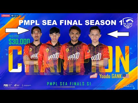 "Monster" Yoodo Gank |The Champions ☆☆☆ PMPL SEA FINALS S1 | Congratulations Yoodo Gank