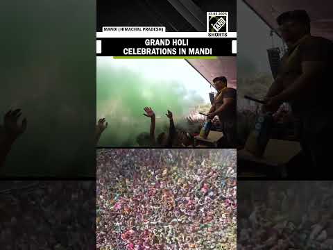 Holi celebrations begin in Mandi, People gather in large numbers