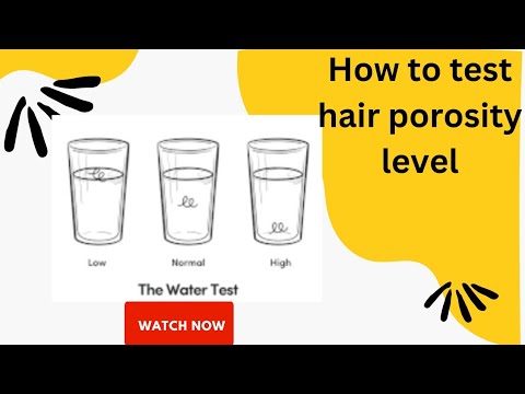 How test and identify your hair porosity level