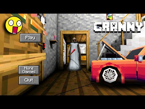 Granny v1.8 In Minecraft Mod 😱🤯 ||  Granny New Mod Gameplay || Funny Granny Gameplay