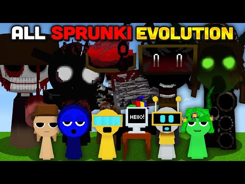 Minecraft All Sprunki Evolution [FULL MOVIE] Part 2