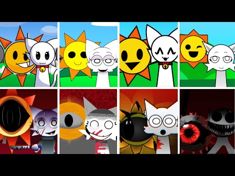 Incredibox - Sprunki but MIX MR SUN and WENDA in ALL Different Mods | PART 2