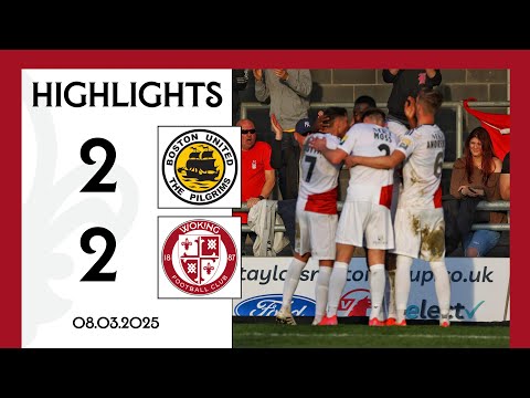 Boston United 2-2 Woking | Match Highlights