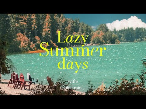 Ambience of the summer blue lake ✨ work with me | Design making tutorial