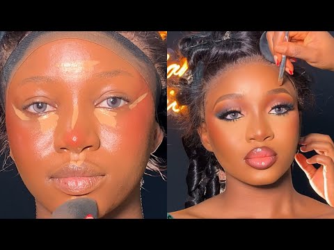 Step by step brown skin makeup tutorial