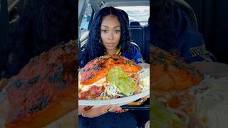 TikTok VIRAL Salmon Chipotle bowl #tiktokviral #tiktoktrend #chipotle #salmon #shortsvideo