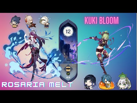 F2P 4.4 Floor 12 Abyss Clear w/ Rosaria-melt and Kuki-bloom