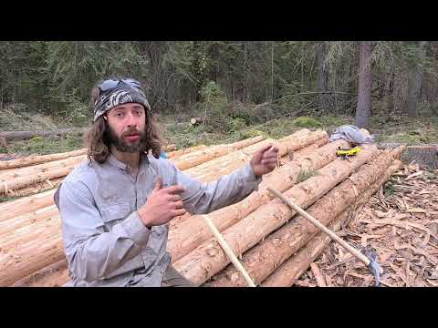 Building Off Grid Log Cabin: Alone In The Yukon Ep.2  Finally Im Ready To Build