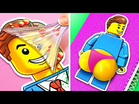 Don't Touch LEGO Pimples 🧱 😱 * Lego Man's Life in the Real World *