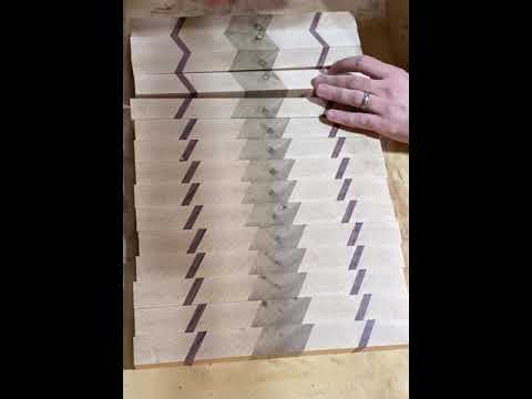 Cutting Board Process - Chevron Pattern End Grain