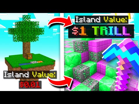 How to use MINING to BECOME RICH in *NEW* SKYBLOCK MAP | Minecraft SKYBLOCK SERVER #11