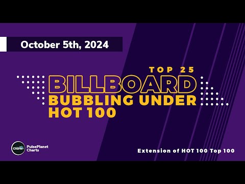 Billboard Bubbling Under Hot 100 Top 25 (October 5th, 2024)