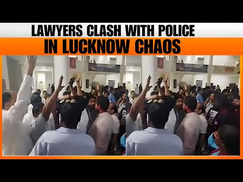 Lawyers vs Police Clash in Lucknow | Chaos Erupts at Vibhuti Khand | News9