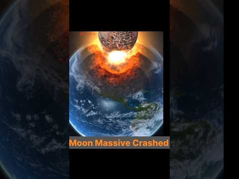 what if moon crashed into earth #shorts #moon #space #universe