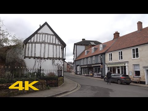 Halesworth Walk: Town Centre【4K】