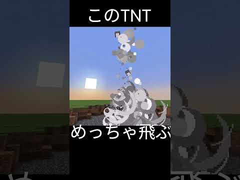 このTNTめっちゃ飛ぶ #マイクラ #マインクラフト #tnt