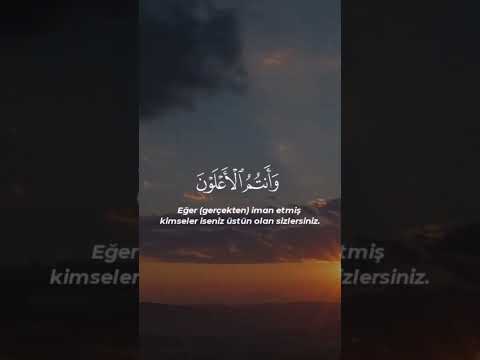 (وَلَا تَهِنُوا وَلَا تَحْزَنُوا وَأَنتُمُ الْأَعْلَوْنَ إِن كُنتُم مُّؤْمِنِينَ)