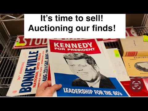 Auction time! I take my finds to an auction house and YOU can bid on them!