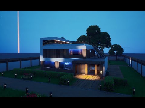 How to build a Modern House in Fortnite Creative  - Turtorial - Speedbuild