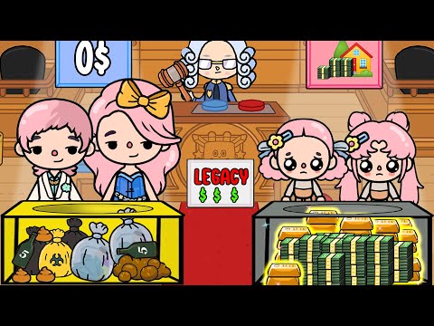 Poor Girls Received All Legacy  | Toca Life Story |Toca Boca