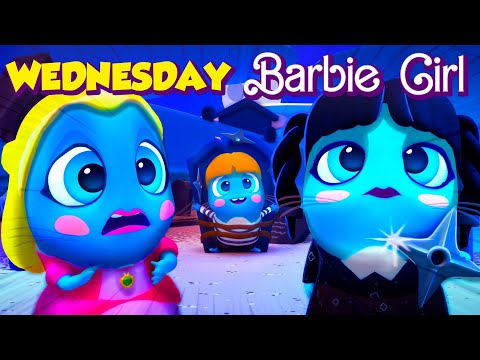 ¿A Wednesday Addams le gusta Barbie? 💖 Parodia de la canción Barbie Girl de Los Moonies