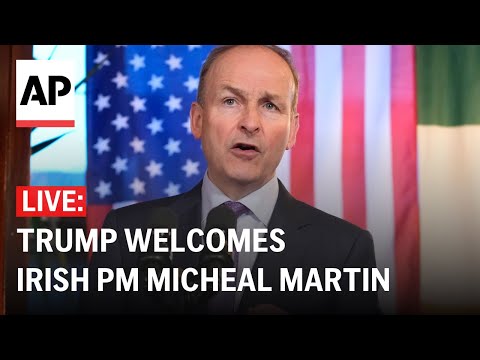 LIVE: Trump welcomes Irish PM Micheal Martin to the White House