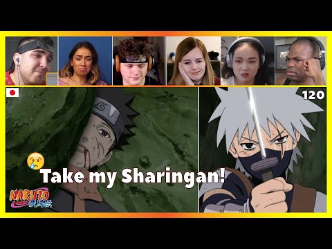 Obito gives Kakashi his Sharingan | Reaction Mashup [Naruto Shippuden 120] ナルト 疾風伝