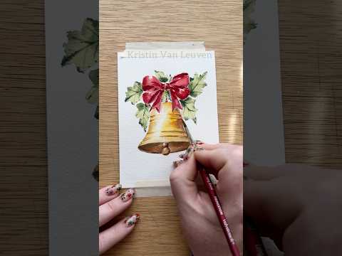 New 12 days of watercolor holiday cards! Can you guess the movie I was inspired by today?