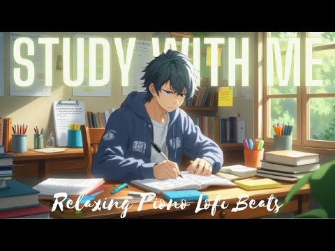 📚 3-Hour Study With Me | Relaxing Lofi Music | Pomodoro 50-10 | Anime Vibes for Focus & Calm 🎧