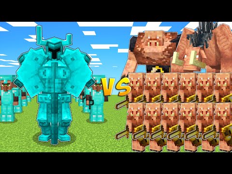 DIAMOND vs PIGLIN ARMY