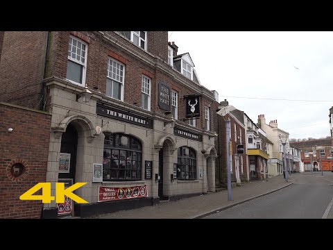 Newhaven Walk: Town Centre【4K】