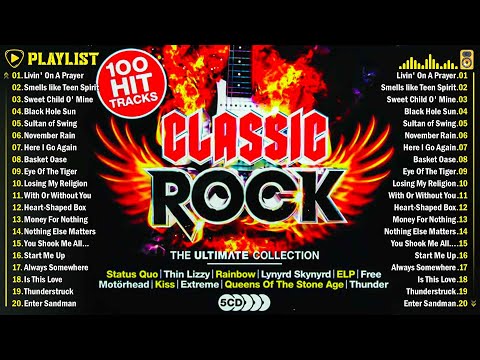 Nirvana, Led Zeppelin, Bon Jovi, Aerosmith, U2, ACDC🤘Classic Rock Songs 70s 80s 90s Full Album