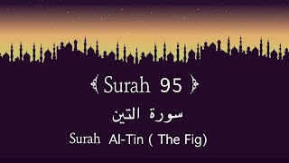 Quran 95. Surah Al-Tin ( سورة التين) || #surah #healing #relaxing