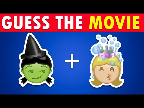 Guess the Movie by Emoji! 🎬🍿 & Voice Quiz + Their Favorite Drinks & More! | Glinda, Elphaba