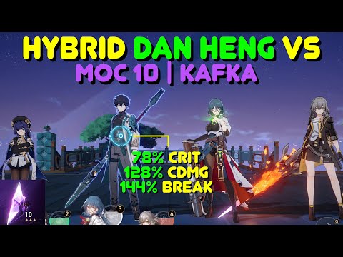 Lv80 Dan Heng DOMINATES Kafka | Memory of Chaos 10 | 3 Stars | 2nd Half [Honkai: Star Rail]